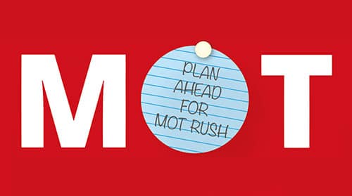MOT rush predicted in autumn 2017