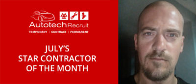 Autotech Recruit’s star contractor of the month for July Thomas, our contract MOT tester/vehicle technician, is our star contractor of the month