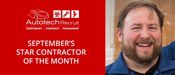 Autotech Recruit September’s star contractor of the month Matt is being recognised as our September's star contract vehicle technician of the month
