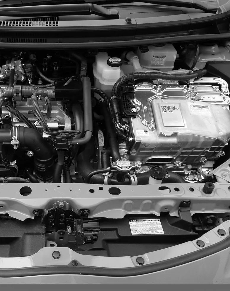 Autotech Training Electrically Informed Person training Hybrid vehicle bonnet