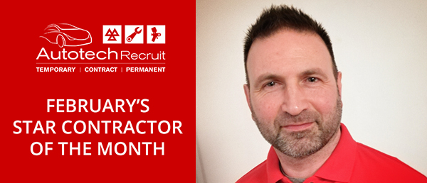February 2019 star contractor of the month wearing an Autotech Recruit polo shirt
