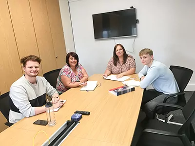 Dylan’s work experience at Autotech Recruit 1 Marketing team meeting with Dylan