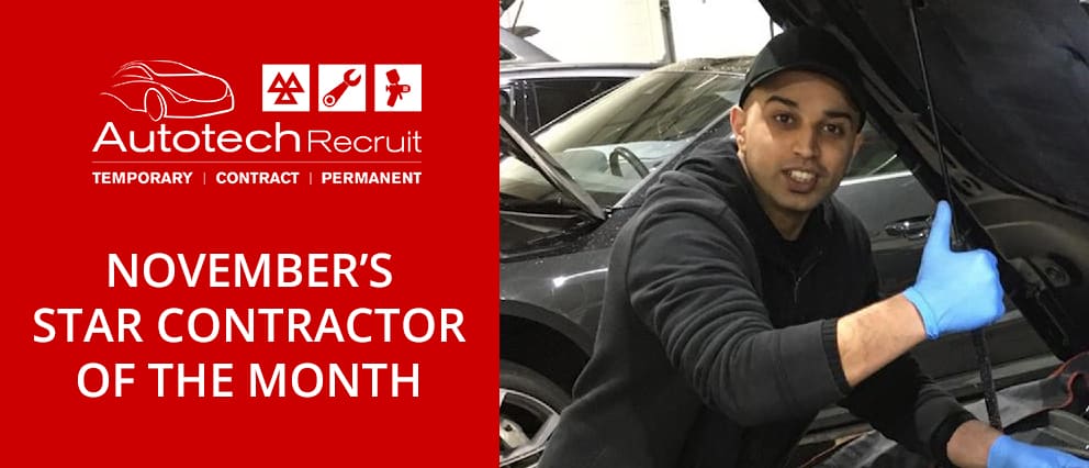 Majid is Autotech Recruit's Star Contractor of the Month for November