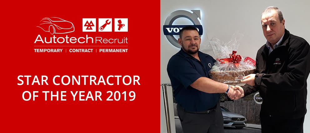 Autotech recruit Star Contractor of the Year 2019 - Peter