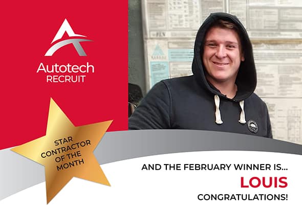 Autotech Recruit Star Contractor of the Month - February