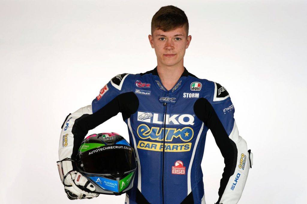 Autotech Group is sponsoring the helmet of British Superbike’s youngest rider, Storm Stacey - front image