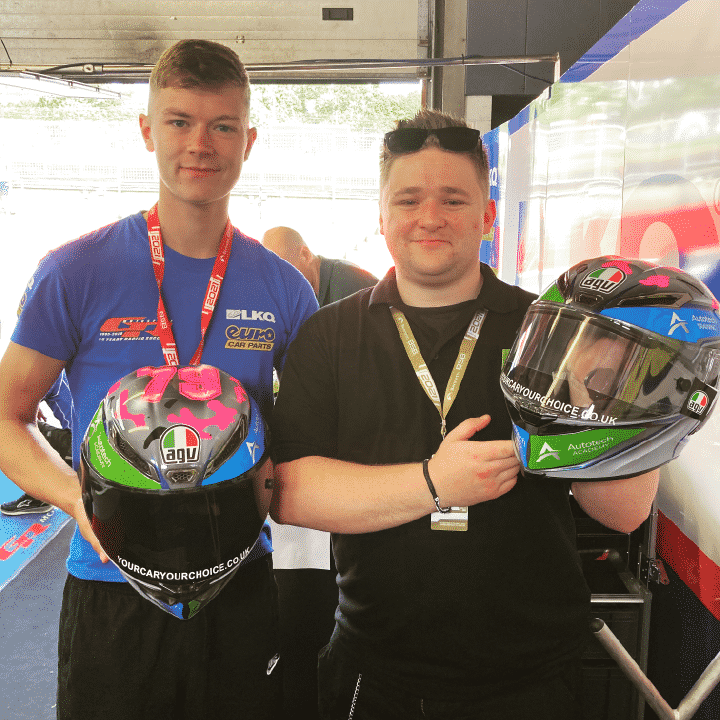 Our second competition winner, Jake, at British Superbikes