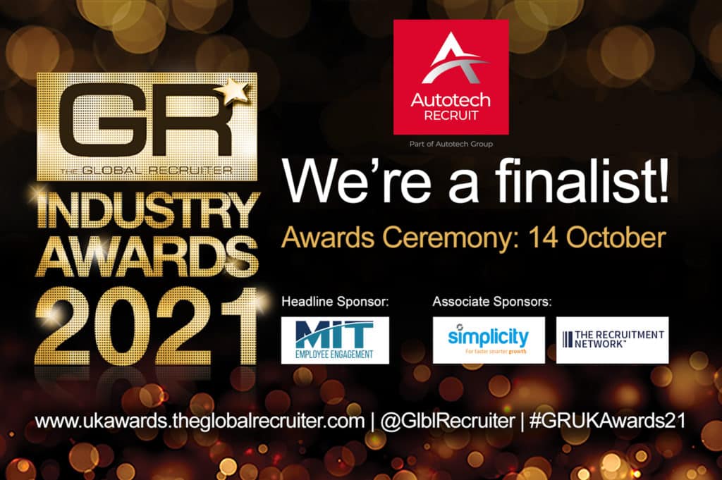Autotech Recruit is a Global Recruiter Awards Finalist