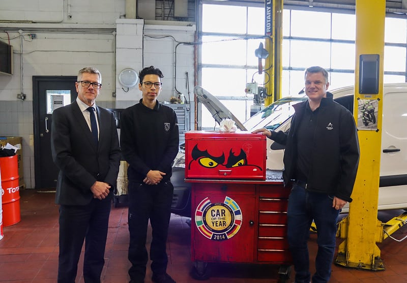 Daniel, first Autotech Academy 'graduate' secures permanent position at Marshall Peugeot Peterborough