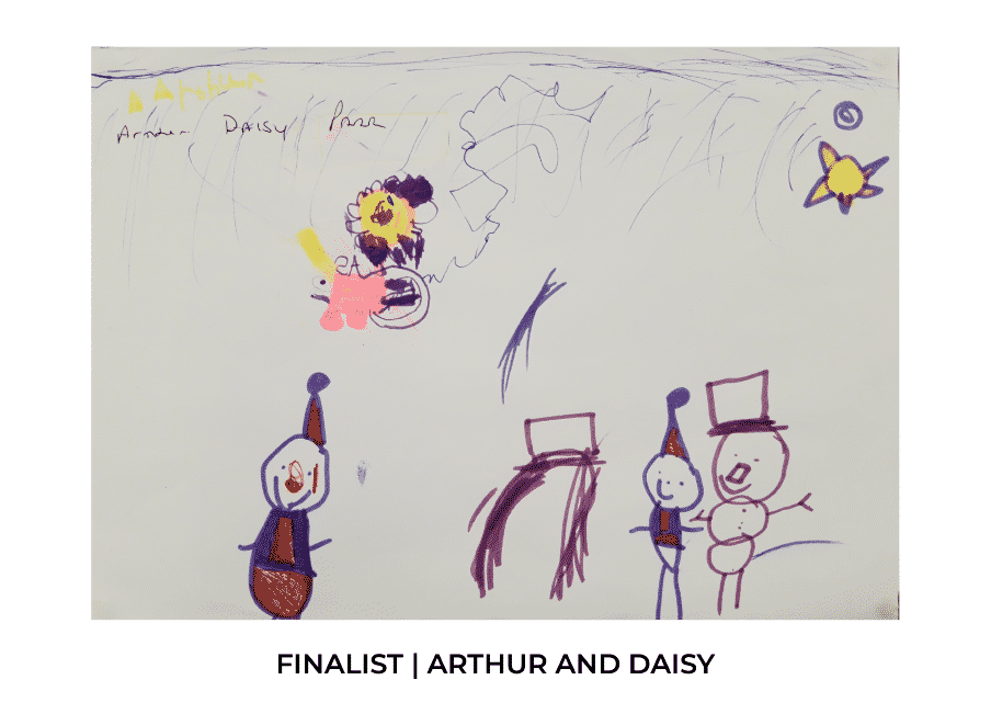 Arthur and Ruby's Christmas card design