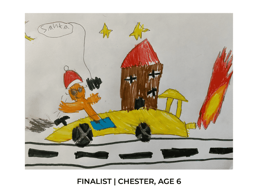 Chester's Christmas card design