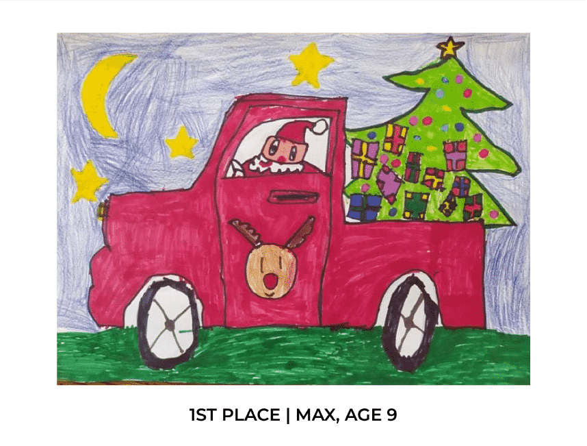 Max's Christmas card design